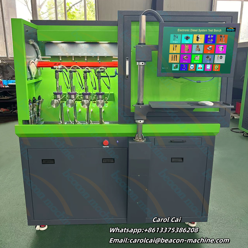 Banco de pruebas para inyectores piezoeléctricos electromagnéticos diésel CR304S, máquina de prueba para 4 inyectores.