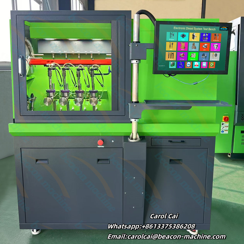 Banco de pruebas para inyectores piezoeléctricos electromagnéticos diésel CR304S, máquina de prueba para 4 inyectores.