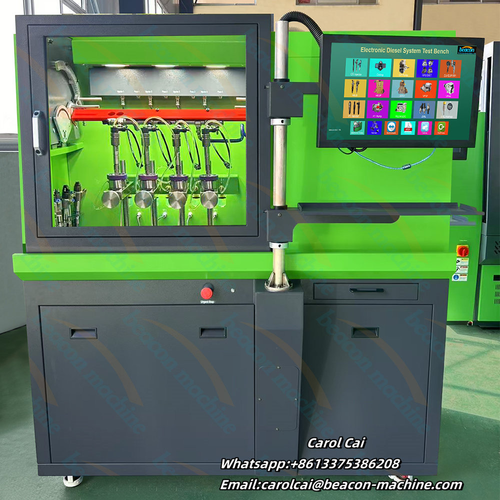Banco de pruebas para inyectores piezoeléctricos electromagnéticos diésel CR304S, máquina de prueba para 4 inyectores.