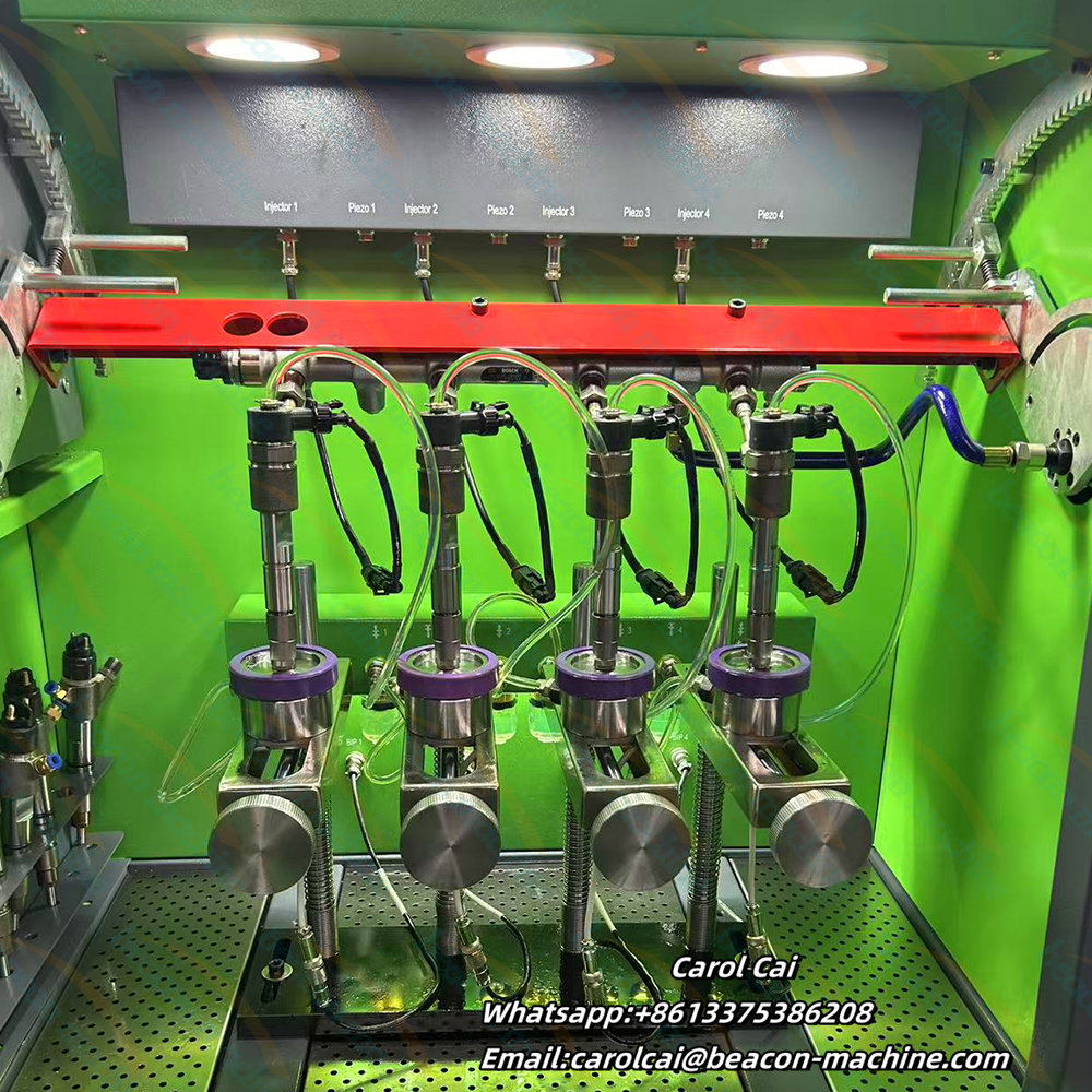 Banco de pruebas para inyectores piezoeléctricos electromagnéticos diésel CR304S, máquina de prueba para 4 inyectores.