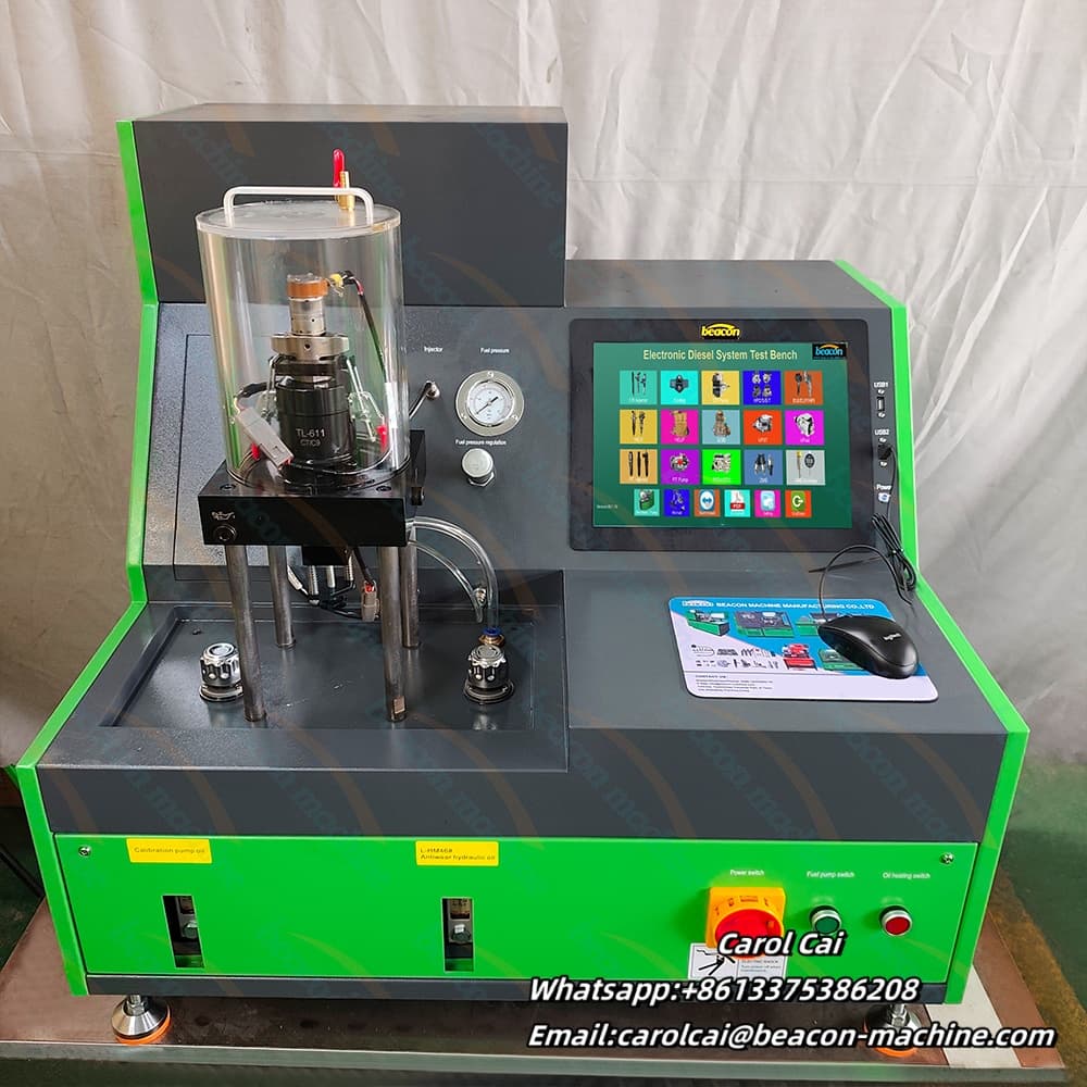 Banco de pruebas de inyectores diésel de riel común de alta presión C7 C9 3126B, máquina de reparación de inyectores HEUI-F