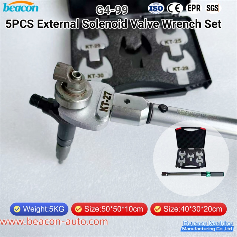 Juego de 5 llaves para válvulas solenoides externas G4-99