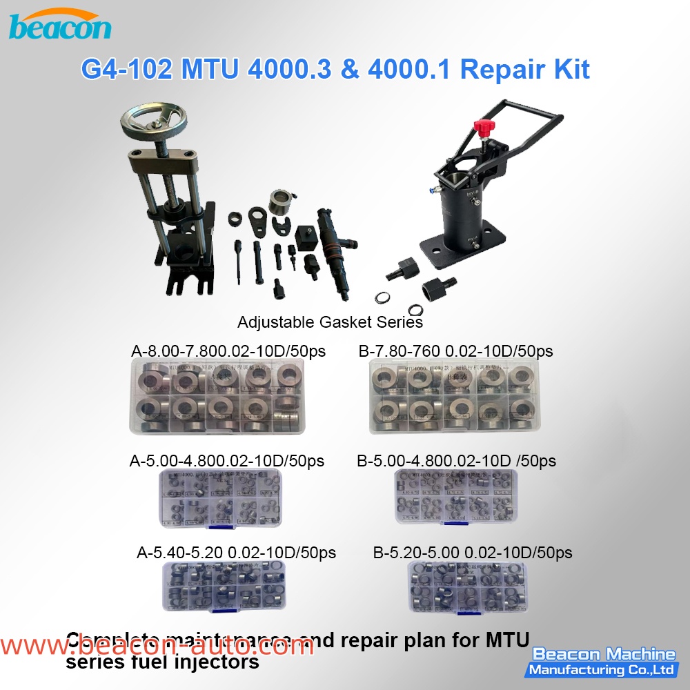  Kits de herramientas de reparación para inyectores MTU G4-102 4000.3 y 4000.1