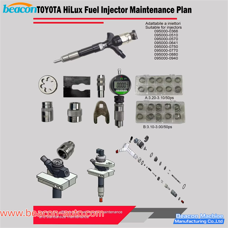 Herramientas para la reparación de inyectores de combustible de Toyota Hilux G4-90