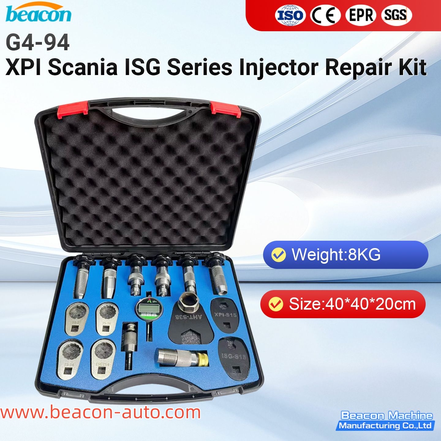 Herramienta de reparación de inyectores XPI para Scania serie ISG