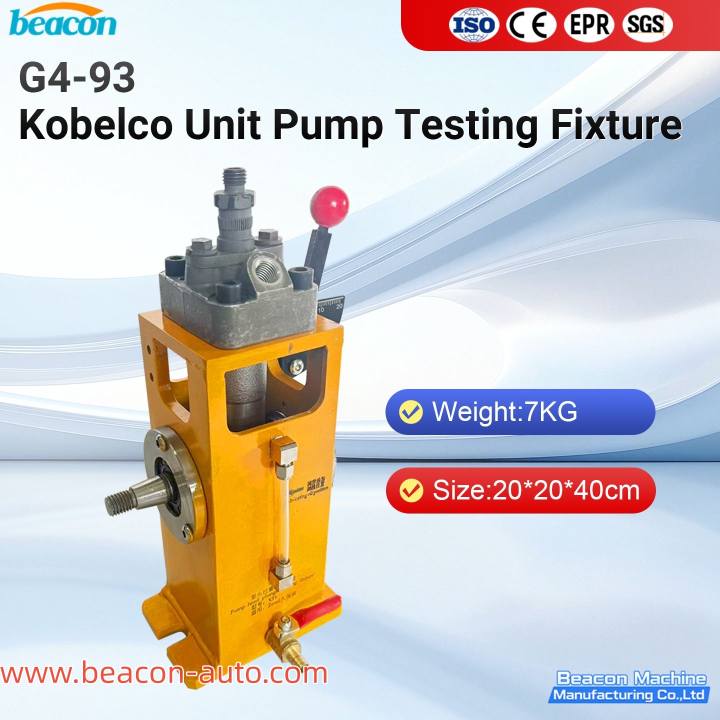 Dispositivo de prueba de bomba de unidad Kobelco  