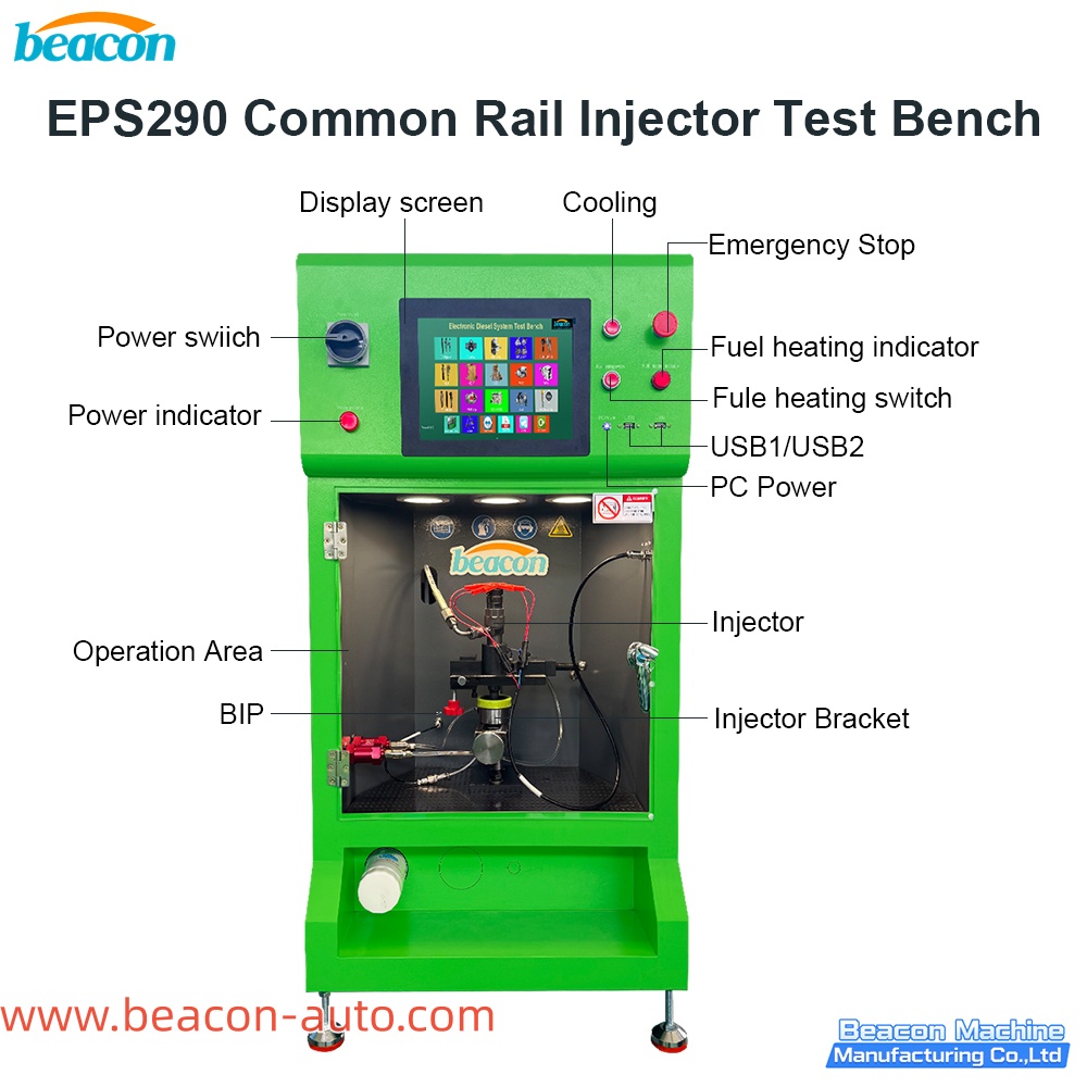 Banco de pruebas de inyectores diésel common rail EPS290  