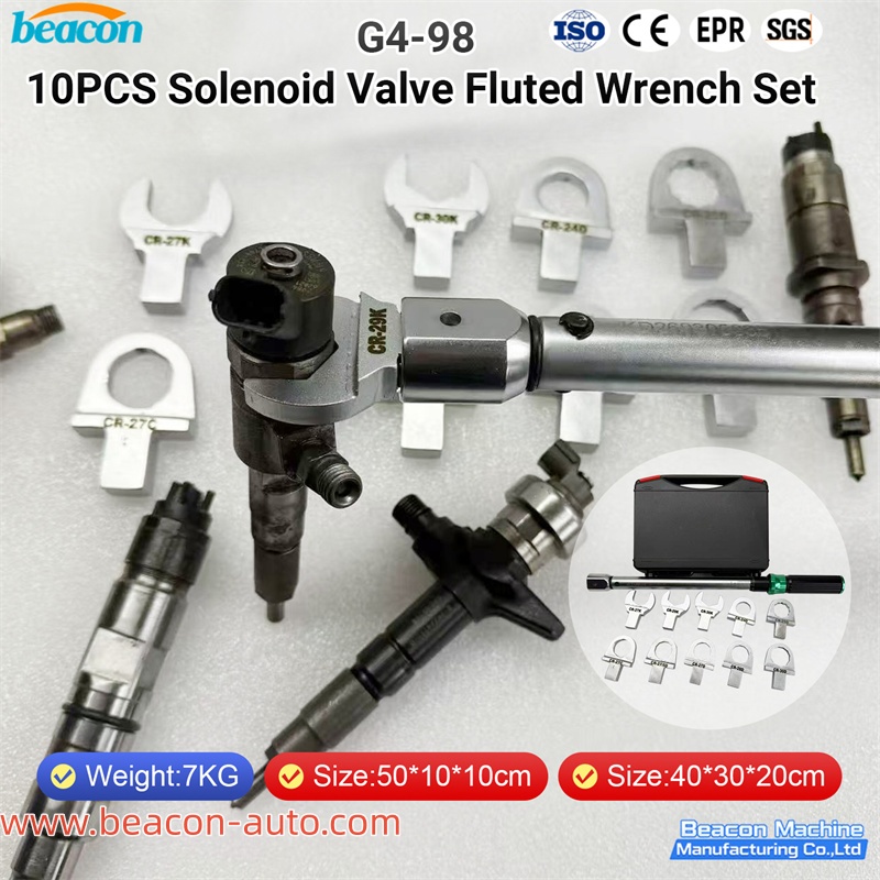 Juego de 10 llaves estriadas para válvulas solenoides G4-98