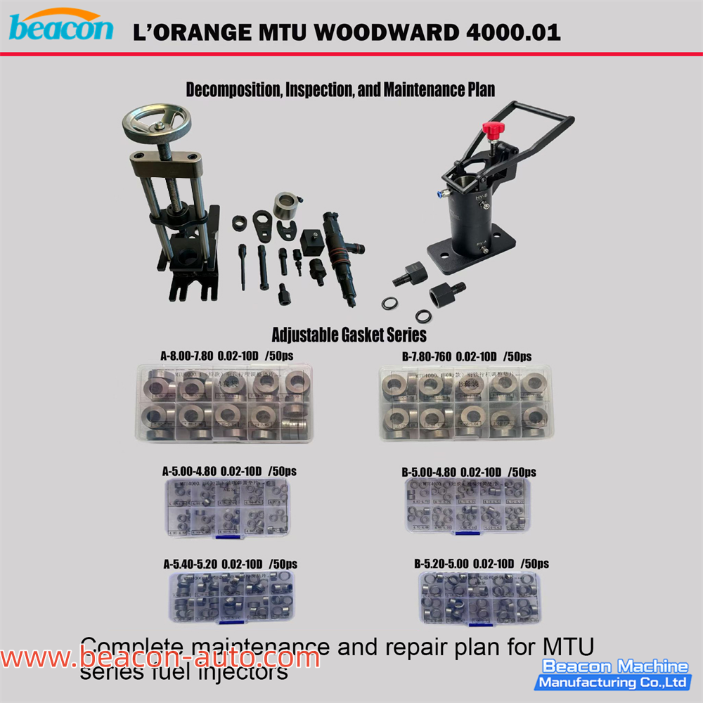  Kits de herramientas de reparación para inyectores MTU  4000.3 y 4000.1