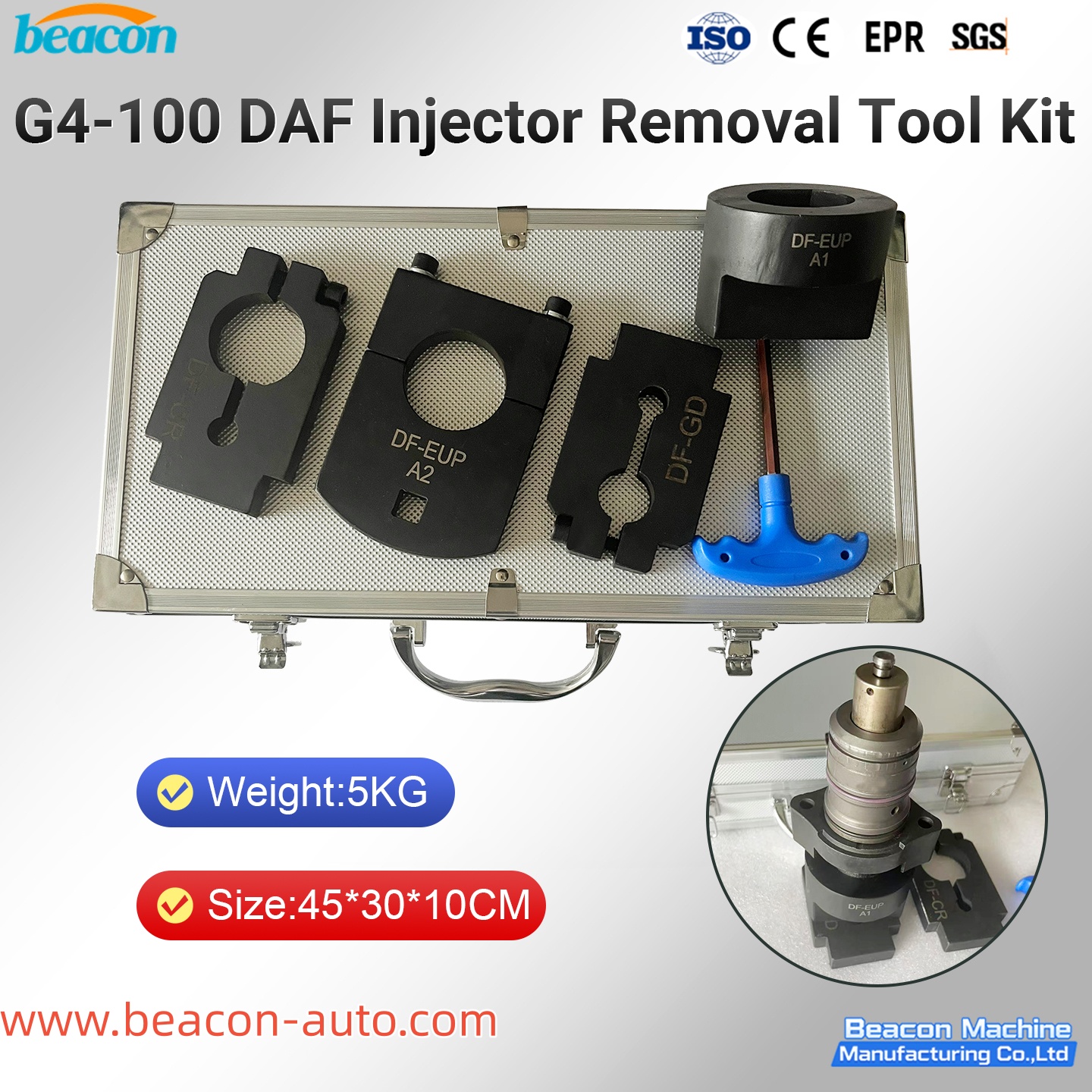   Herramienta de extracción de la bomba de la unidad DAF G4-100