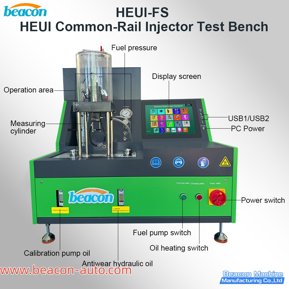 Banco de pruebas de inyectores HEUI BEACON modelo HEUI-FS para motores CAT C7, C9 y 3126