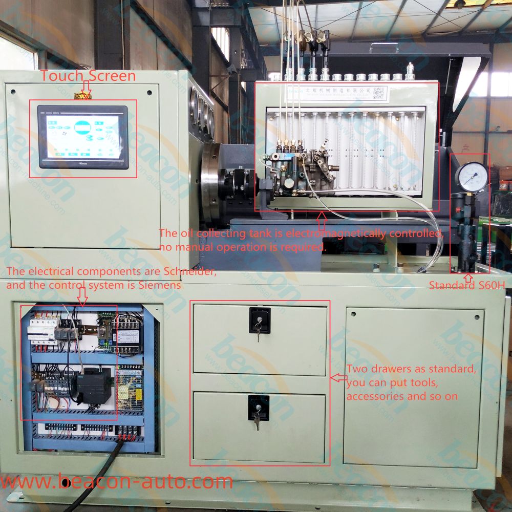 Banco de pruebas de bomba de inyección de combustible diésel 12PSD