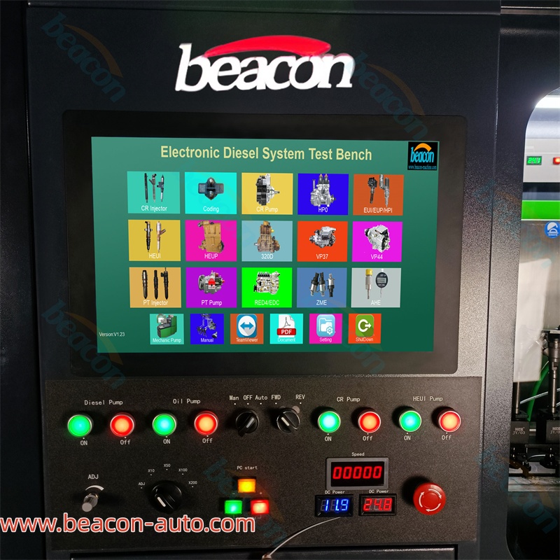 Caja de control de la máquina de prueba de bomba de inyector Common Rail CR1018