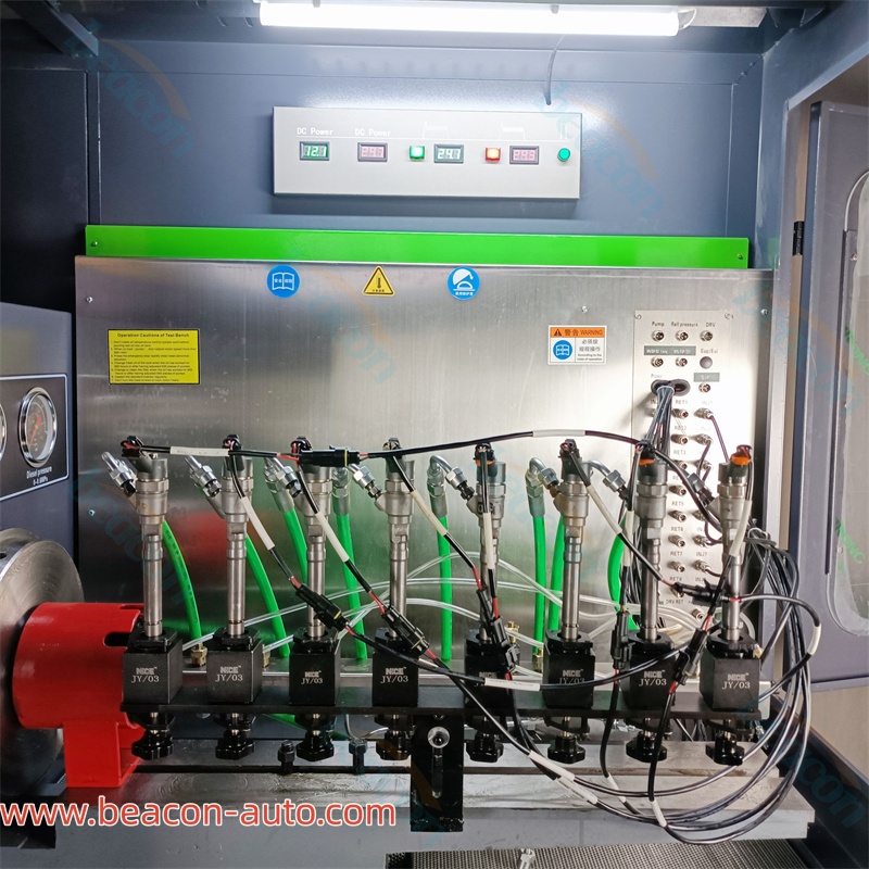 Máquina de prueba de bomba de inyector Common Rail CR1018 para probar 8 inyectores al mismo tiempo