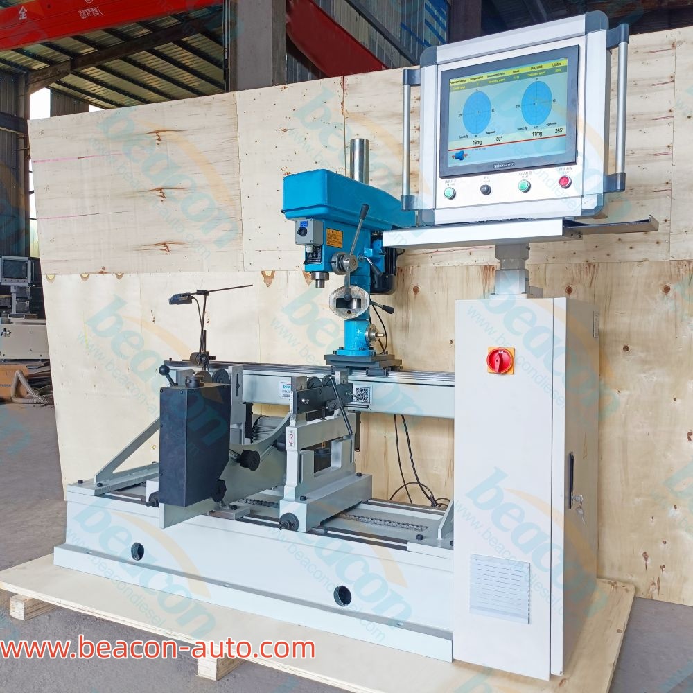 Equilibradora dinámica de husillo y motor eléctrico YYQ-100A con perforadora