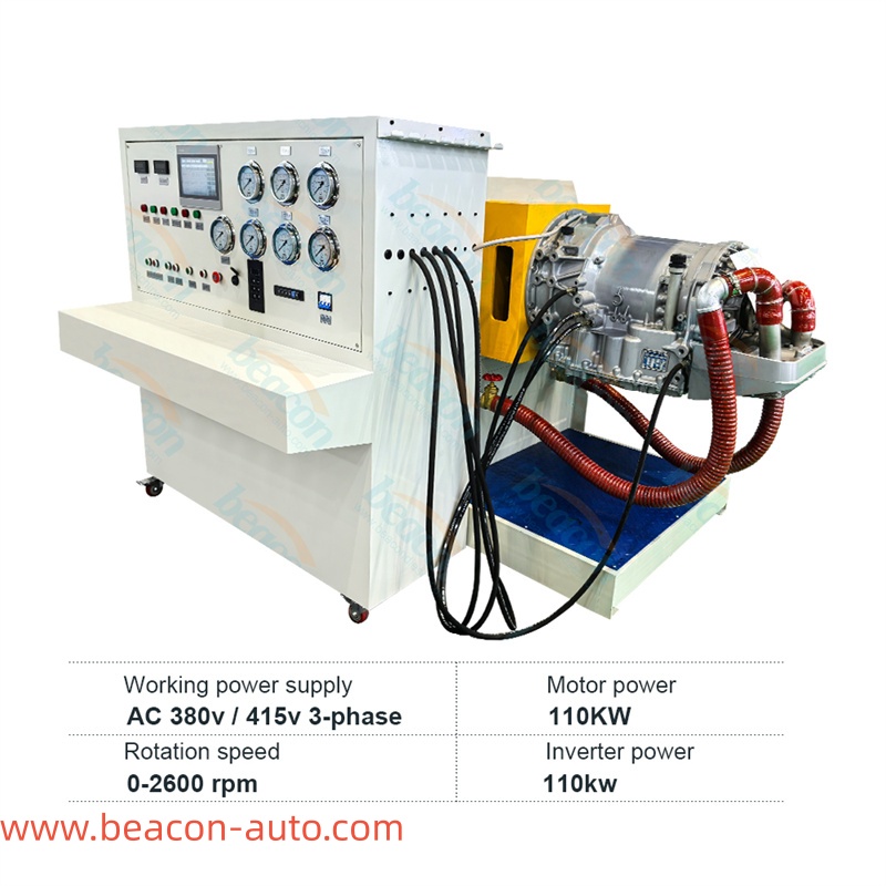 Detalles del banco de pruebas para cajas de cambios automotrices BCZB-4